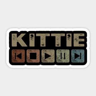 Kittie Control Button Sticker